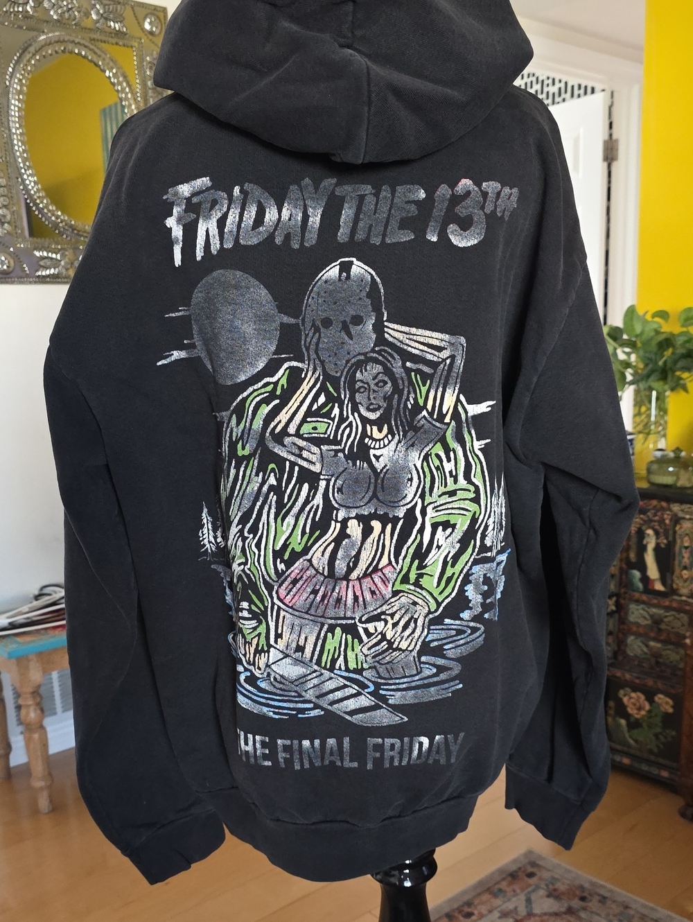 Warren Lotas Friday the 13th Black Graphic Men's Hoodie